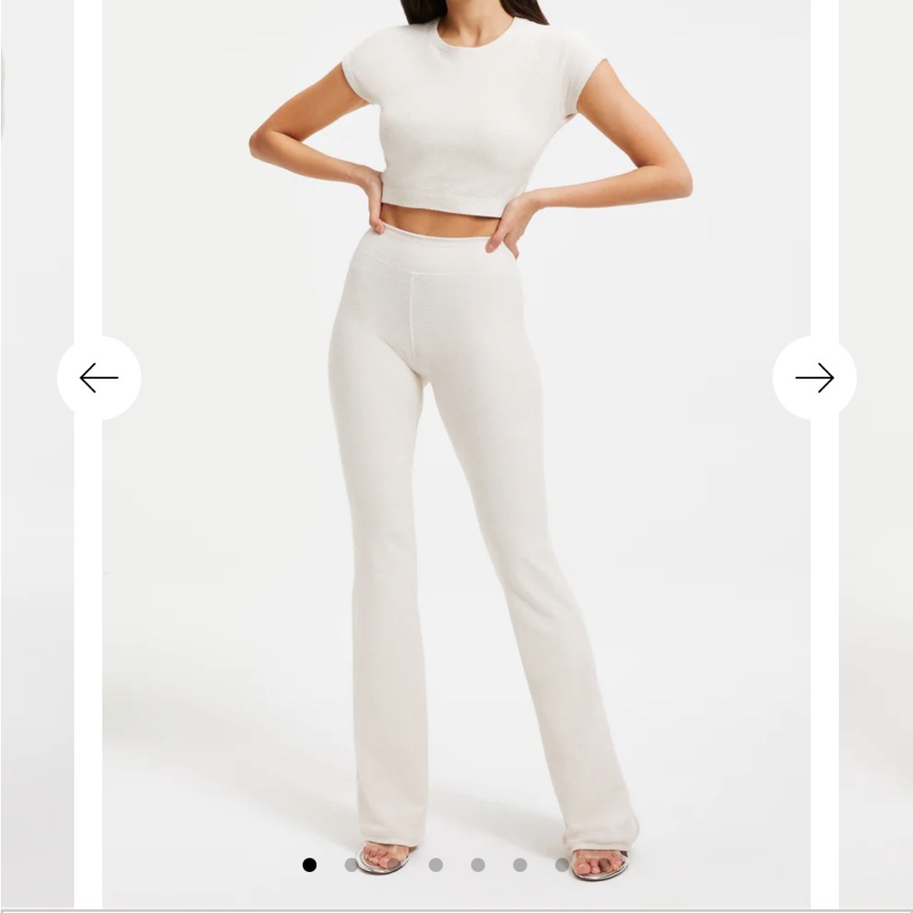 Good American Terry Slim Flare Pants